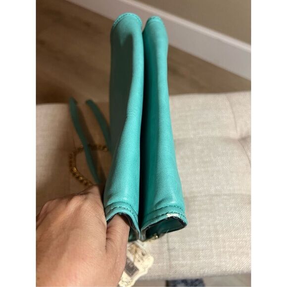 NWT Alyssa turquoise/blue vintage inspired shoulder bag - Picture 5 of 6